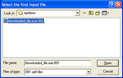 hjSplitTut2 Tutorial To Join .001 File Using HJSPLIT