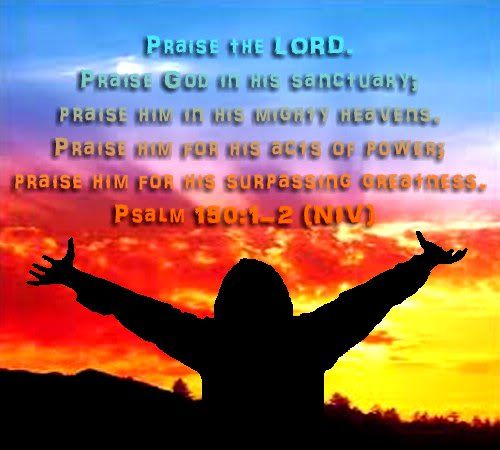 Psalm 150:1-2, Bible Scriptures Image
