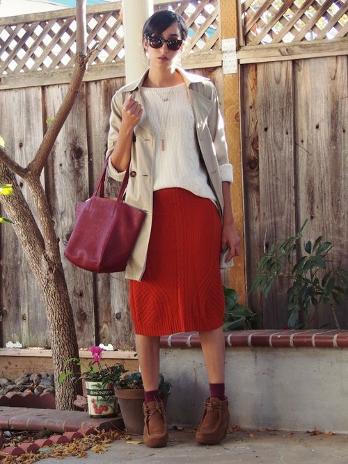 photo bearpaw-boots-kay-unger-trench-coat-sparrow-pencil-skirt-cunthia-rowley-sweater-gorjana-tassle-necklace-rayban-wayfarers-1_zps4e04c0e8.jpg
