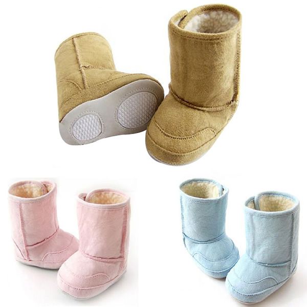 Unisex Baby Snow Boots Newborn Soft Crib Shoes Toddler Fur Boy Girl