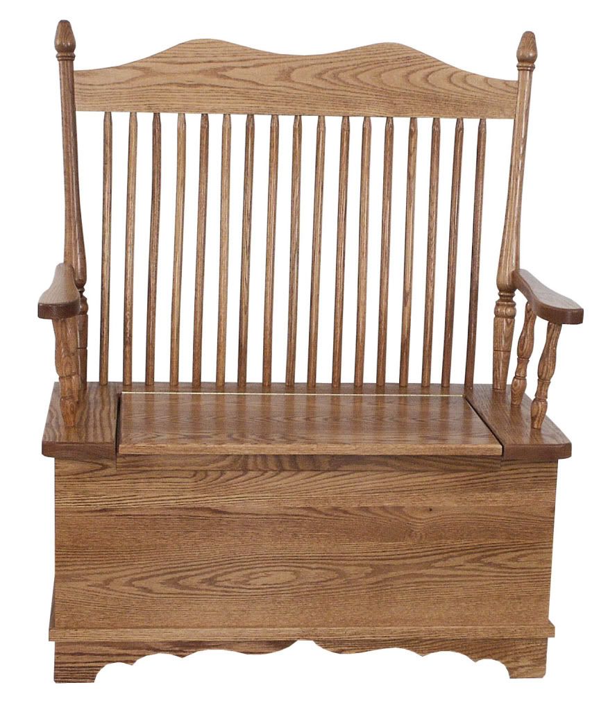  Solid Wood Bench with Storage Country Cottage Entryway Blankets