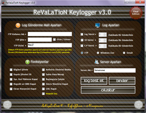 2013-2014 En iyi Keylogger Revalation 3.0
