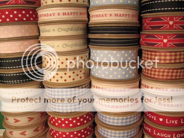 Large Fabric Ribbon Reel 3m Metres Roll Shabby Chic Vintage Style East 