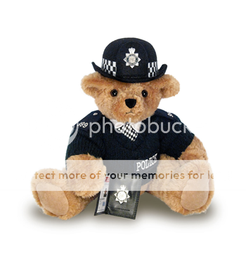 BRITISH FEMALE BOBBY POLICE TEDDY BEAR ROYAL WEDDING Sold Out In 