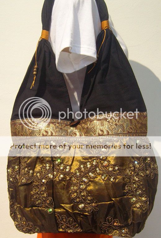 Thai Silk Cotton Sling Elephant Embroidered Hobo Woman Bag Cheap 