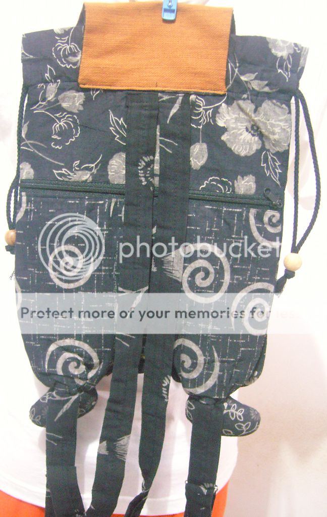 New Thai Hmong Unique Handmade OWL Patchwork Backpack Bag Purse 