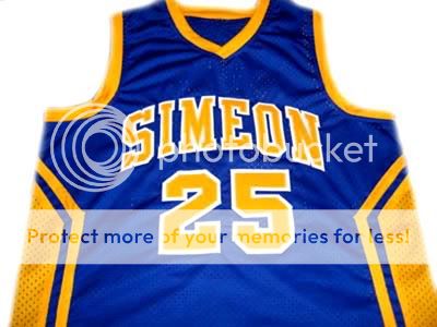 DERRICK ROSE SIMEON HIGH SCHOOL JERSEY BLUE   ANY SIZE