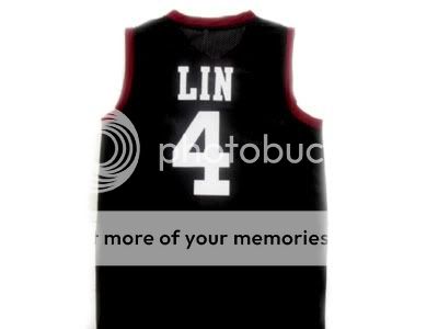 JEREMY LIN HARVARD JERSEY BLACK   ANY SIZE  