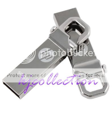 HP 16G 16GB USB Flash Drive KeyChain Lock Metal v250w  