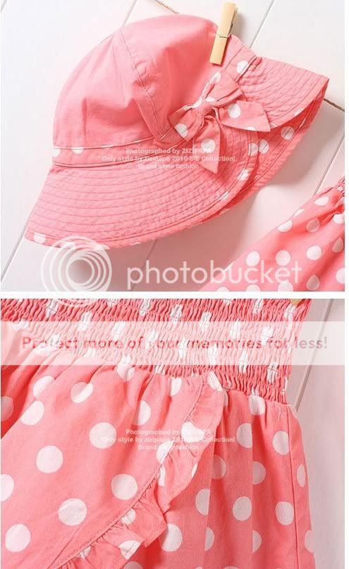 3pcs Kid Baby Girl Dress Braces Skirt Pant Hat Set Outfit Costume 