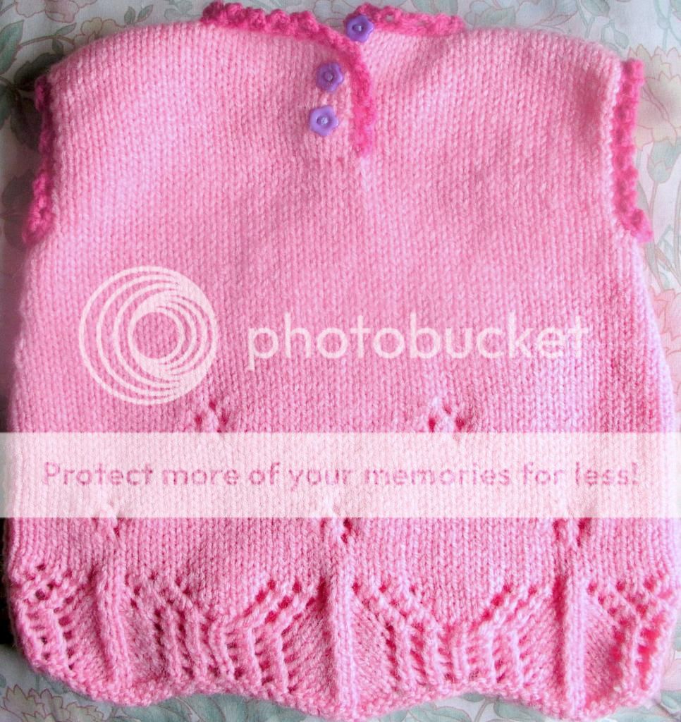 Boutique Personalized Gift Any Name Hand Knitted Baby Girl Tunic Dress Jumper