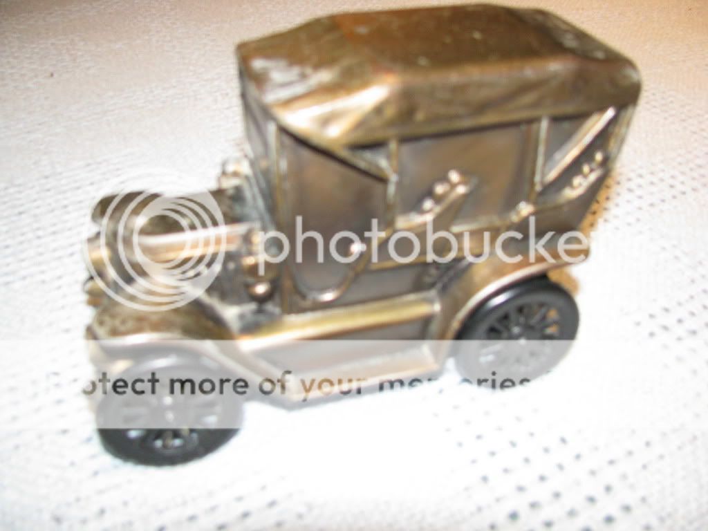 VINTAGE 1974 BANTHRICO STANLEY CAST METAL 1910 STANLEY STEAMER CAR 