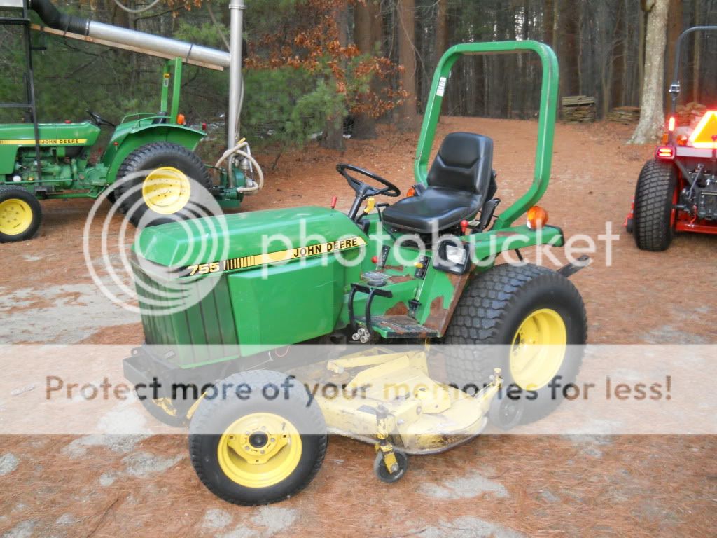 1989 John Deere 755 Diesel 4WD Tractor 4W Snow Plow 3 pt Hitch 60 