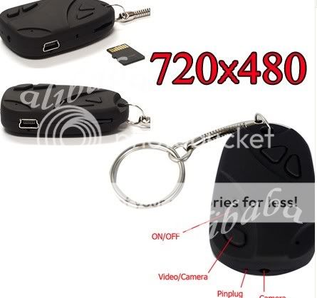 Mini Hidden Spy Camera Car Key Chain Video Recorer 720  