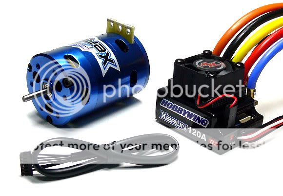 XERUN 7300KV Sensored Motor & 120A ESC + LCD Card  